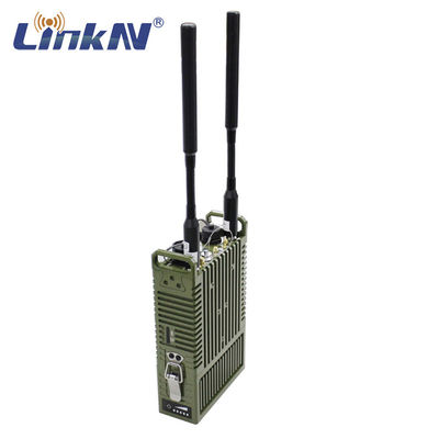 강화된 LCD 지표 배터리와 전술적 비디오 데이터 라디오 IP 메쉬 마네  4W MIMO 4G GPS / BD PPT 와이파이 AES 암호화